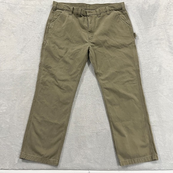 Carhartt Pants Men's 43x32* B324-ARG Green Relaxed Faded‎ Carpenter Y2K Western